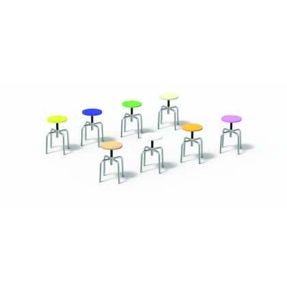 Taboret obrotowy regulowany