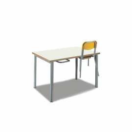 Stolik świetlicowy 120x80 z wieszakami na krzesła (2155)